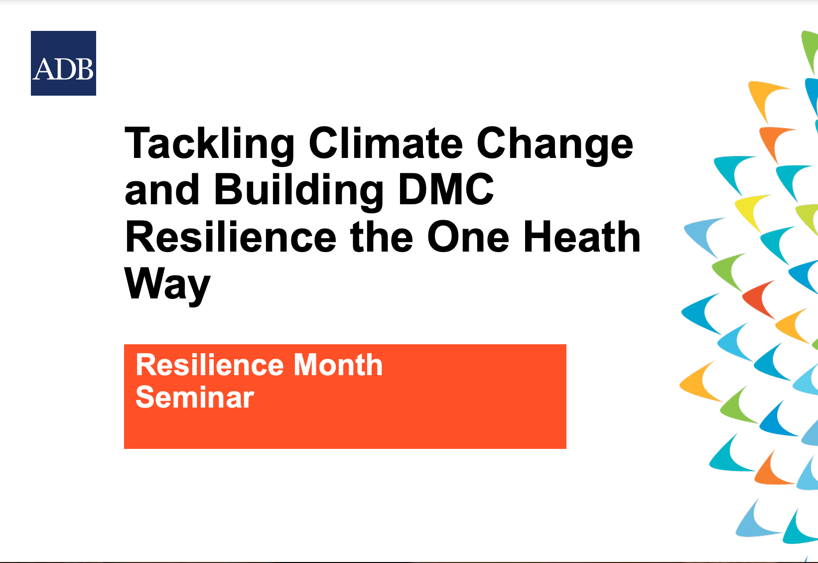 Tackling Climate Change And Building Developing Member Countries Tackling Climate Change And Building Developing Member Countries